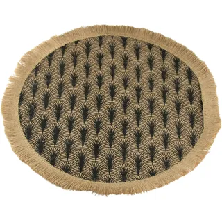 AM Design Platzset »Tischset«, (Set, 6 St.), aus Jute, Ø 38 cm, schwarz