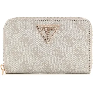 GUESS Laurel SLG Medium Zip Around Portemonnaie beige