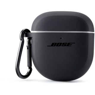 Bose QuietComfort Earbuds II, Schutzhülle aus Silikon, mit Aluminiumkarabiner zum einfachen Anhängen, Triple Black