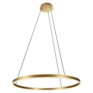 STEINHAUER VERLICHTING Ringlux 1-flg. Ø 80 cm rund Goldfarben/Metall