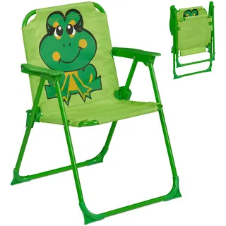 Relaxdays Campingstuhl Frosch Bunt