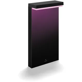 Philips Sockelleuchte Aluminium 40,0 cm inkl. LED 1000 lm schwarz