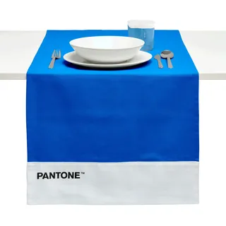 SWEET HOME Pantone Tischläufer, 100 % Baumwolle, 220 g, 45 x 145 cm, blau, PT 04270505