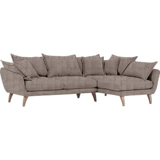 Ambia Home Wohnlandschaft , Taupe , Textil , L-Form , 267x170 cm , Stoffauswahl , Wohnzimmer, Sofas & Couches, Wohnlandschaften