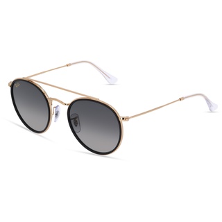 Ray Ban Ray-Ban RB3647N Round Double Bridge Legend 51mm legend gold-gold/grey (RB3647N-923871)