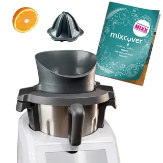 mixcover Saftpresse für Silvercrest Monsieur Cuisine Smart mit Ebook Rezeptheft - Entsafter Orangenpresse elektrisch Zitruspresse Dampfentsafter Orangenpresse entsafter Granatapfelpresse