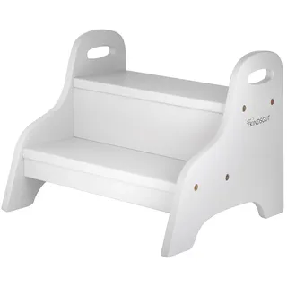 Kindsgut Holztritt Tritt-Hocker, 2 Stufen, Hellgrau