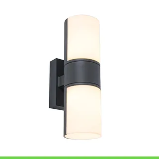 Lutec Außenwandleuchte Aluminium 12,0 cm anthrazit/weiß