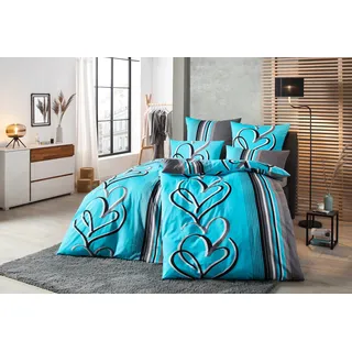 OTTO home Area Herz Türkis 135 x 200 cm + 80 x 80 cm