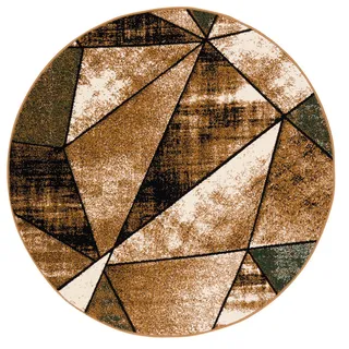 Pergamon Brilliant Magic Designer-Teppich Ø 120 cm Grün