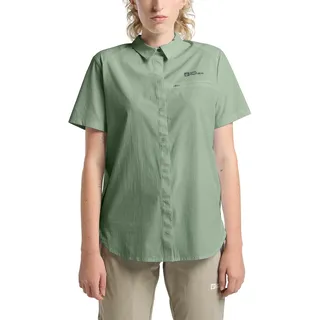 Jack Wolfskin Damen Vandra S/S Shirt W Bluse, Eucalyptus, M EU