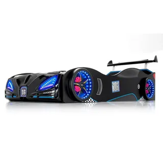 ARTUM Kinderbett - Autobett - VERON XR-4 in Schwarz / Weiß / Rot / Blau / Pink -