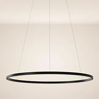 s.luce Ring 1-flg. Ø 120 cm rund schwarz