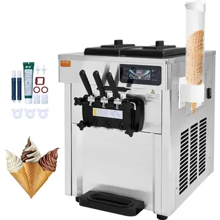 Vevor Kommerzielle Eismaschine Weiß 5,5 l