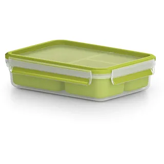 Emsa Clip & Go Lunchbox transparent grün 1,2 l