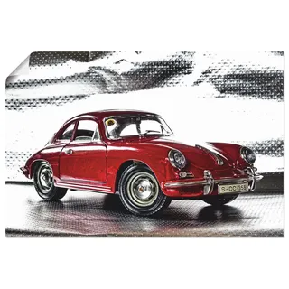 ARTland »Klassiker - Der Porsche 356«, Auto, (1 St.), als Alubild, Outdoorbild, Leinwandbild, Poster, Wandaufkleber rot