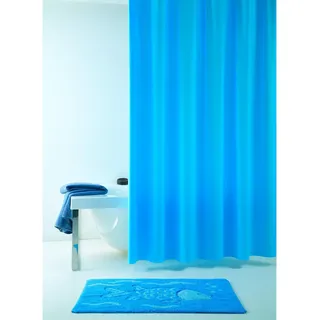 Grund Duschvorhang , Blau , Kunststoff , Abstraktes , 120x200 cm , Oeko-Tex® Standard 100, Made in Europe , Heimtextilien, Badtextilien, Duschvorhänge