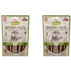 GranataPet Natural Taste Edler Snack Hirsch Zahnpflege, 70 g, Hundeleckerli ohne Getreide & ohne Zuckerzusätze, Belohnung für zwischendurch, schmackhafter Hundesnack (Packung mit 2)