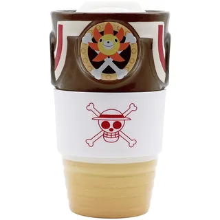 ABYSTYLE - One Piece Becher aus Keramik für unterwegs, Motiv: Thousand Sunny