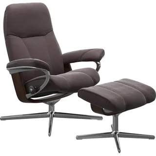 Stressless Stressless® »Consul« mit Cross Base, Größe S, M & L, Holzakzent Braun,