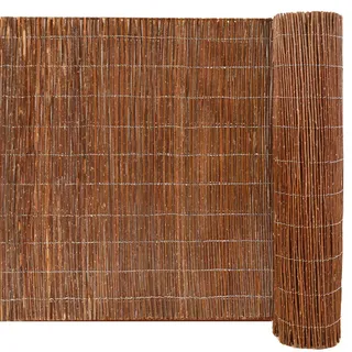 urfence Sichtschutzmatte 140 x 300 cm braun Weide