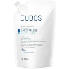 Eubos | Hautbalsam F Nachfüllbeutel | 400ml | reichhaltige Körperlotion | für trockene und sehr trockene Haut | Hautverträglichkeit dermatologisch bestätigt | Farbstoff-frei