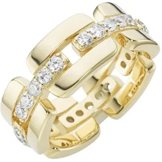 GIORGIO MARTELLO MILANO Ring mit weißen Zirkonia, vergoldet, Silber 925 Ringe Gold Damen