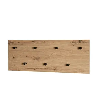 Haku-Möbel Wandgarderobe HAKU Möbel 80 x 30 cm Eiche hell