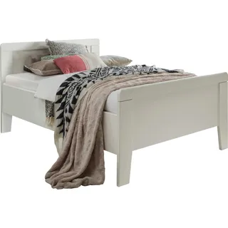 Holzbett WIEMANN "Bern", weiß, B:109cm H:88cm L:207cm, Betten, Holzbett, 4-fach Liegehöhenverstellung