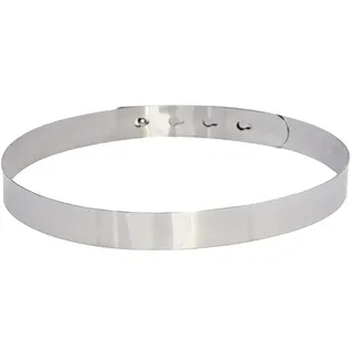 Jungerhouse Damen Metallgürtel Verstellbarer Metallgürtel Gold/Silber Metallkette Gürtel Voll Waist Spiegel Bund Ketten Gürtel Elastischer Stretch Gürtel für Kleider (Breite 2cm) (Silber)