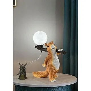 Lampe Licht Tisch- Schreibtisch für Kinderzimmer Eichhörnchen D06-C Uni