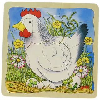 GoKi 57521 - Schichtenpuzzle Das Huhn