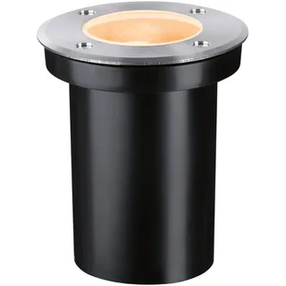 Paulmann Bodeneinbauleuchte Edelstahl 110mm 4,3W 320lm GU10 2200K insektenfreundlich schwarz