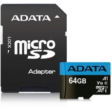 Bild microSDXC Premier 64GB Class 10 UHS-I V10 + SD-Adapter