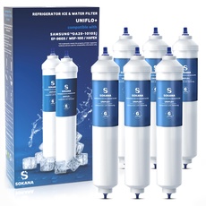 SOKANA 6 Kompatibel mit Samsung Filter Kühlschrank Side by Side Ersätz für Samsung Wasserfilter DA29-10105J LG Wasserfilter HAFEX/EXP | TÜV SÜD Zertifikat