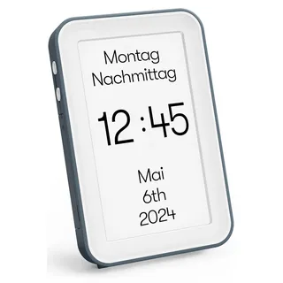 Relish - Demenzuhr Day Connect, Digitale Kalenderuhr mit Tag, Datum und Uhrzeit, großes übersichtliches Display, personalisierte Optionen