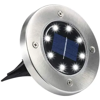 GRIFEMA DG2007, Solarleuchte für Garten, Wasserdichte Bodenleuchten Aussen, 4 Stück