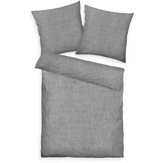 TOM TAILOR HOME Bettwäsche »WOVEN MELANGE, Melange-Qualität« 2 Stk. tlg., grau