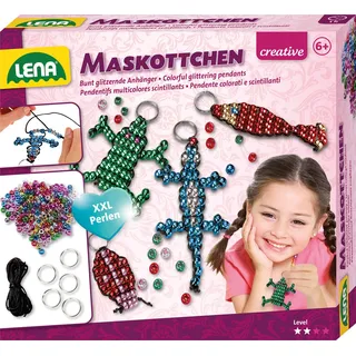 Lena Perlentiere Bastelset für 4 Maskottchen