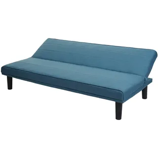 Mendler Schlafsofa Stoff 2-Sitzer Türkis