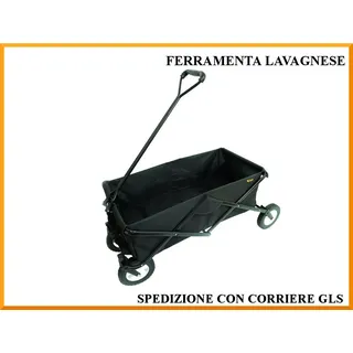 Vigor Ariel 4-Rad Anhänger Carrello Rimorchio Stahl Polyester Tasche Grün