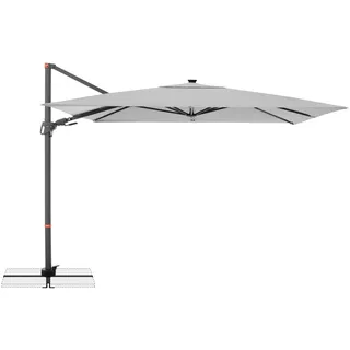 Doppler Ampelschirm 220 x 300 cm Hellgrau