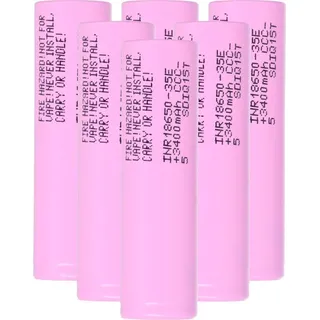 Samsung 6x Samsung INR18650-35E 3500mAh 3,7V - 18650 Akku