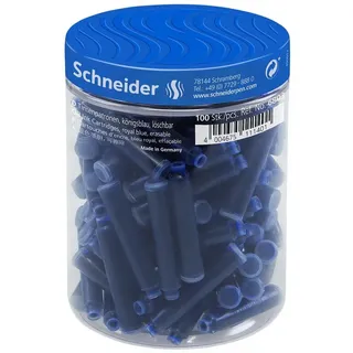 Schneider Tintenpatronen 100 Stück Blau