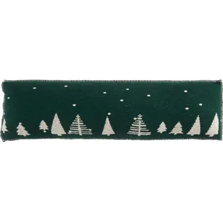 X-Mas Zugluftstopper , Grün , Textil , Weihnachten , Füllung: Polyester,Polyester , 25x80 cm , Heimtextilien, Wohntextilien, Kissen, Zierkissen