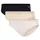 Sportswear Bikinislip Flex 3er Pack elastisch Single Jersey-Qulität weich bequem beige braun bunt schwarz M