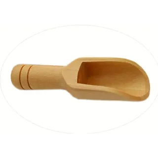 1 x braune Mini-Holzlöffel, kleiner Holz-Salzlöffel, Gewürzlöffel, Badesalzlöffel für Gewürze, Bohnen, Reis, Tee, Mehl, Zucker, Badesalz, Kaffee, Servicelöffel