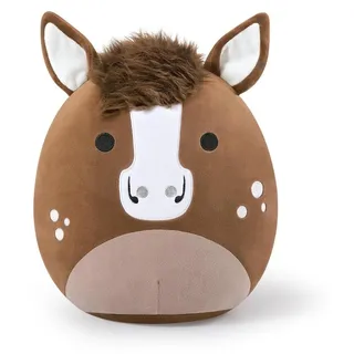 Plüschtier Pferd Kuscheltier Stofftier Kissen Braun 30cm