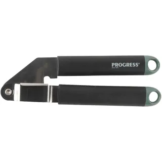 Progress® BW09575GEU7 Shimmer Knoblauchpresse, strapazierfähiger Edelstahl, Soft-Touch-Griff mit grünem Überzug, einfache Reinigung