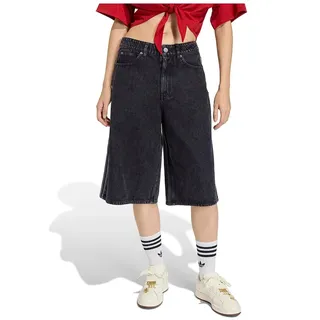 Adidas Originals Firebird Jorts Kurze Jeans - True Black Denim - 40